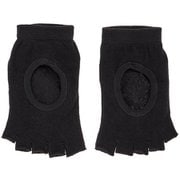 5本指指先カットタイプヨガソックス レディース フィットネス ヨガ ソックス ブラック(BLK) XE006