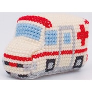 342743-2 クロスステッチキット はたらくくるまのピンクッション 救急車