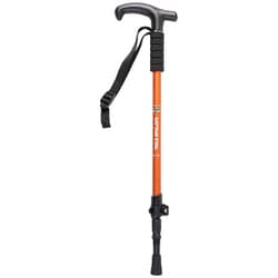 トレッキングポール トレッキングステッキ 3段 type2 レバー＆ピンロック式 T型グリップ プロテクター付き バスケット付き クロムオレンジ FEEL BOSCO UM-2337