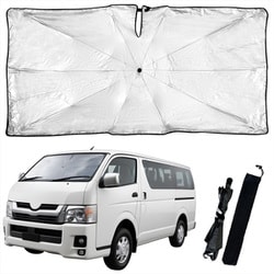 車用折りたたみ式サンシェードパラソル （大型車用）Lハイエース