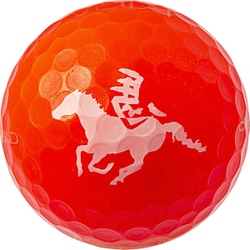 KIRADIAMOND2 2026年干支ボール 午（うま） レッド 12P [ゴルフボール 1ダース 12球入り]