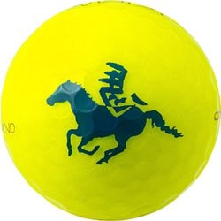 KIRADIAMOND2 2026年干支ボール 午（うま） イエロー 3P [ゴルフボール 1スリーブ 3球入り]