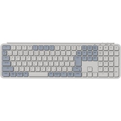 Keychron B6 Pro ウルトラスリム ワイヤレスキーボード JIS配列 テンキー付/100％フルサイズ/シザースイッチ レトロブルー B6P-K11-JIS