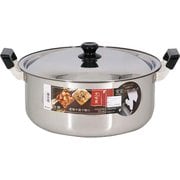 烹味屋 IH対応 料理鍋 33cm おでん・カレー・煮込み料理に ステンレス製の大型両手鍋 (IH・ガス火対応) RB-3519