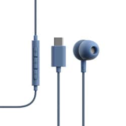 USB-C接続 カナル型イヤホン V3 ブルー SD-3604
