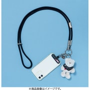 NICI×SMAST GLITTER MOBILE STRAP 黒×ベア(黒バンダナ) SMAST-9009-1