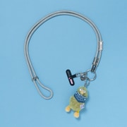 NICI×SMAST GLITTER MOBILE STRAP SILVER×バード(NAVYバンダナ) SMAST-9009-4