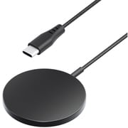 マグネット式 ワイヤレス充電器 USB Type-C 一体型ケーブル 2m ブラック PG-MG20C01BK