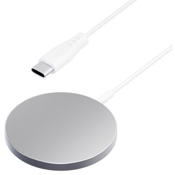 マグネット式 ワイヤレス充電器 USB Type-C 一体型ケーブル 2m ホワイト PG-MG20C02WH