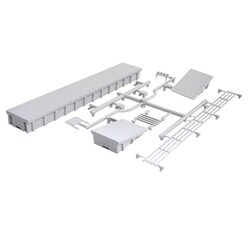 2041 HOスケール 1/80 対向式ホーム 10セット入 [鉄道模型用品]
