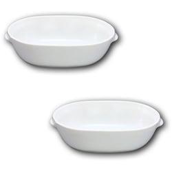 美濃焼 グラタン皿 楕円皿 2点セット 340ml ホワイト 12745
