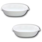 美濃焼 グラタン皿 楕円皿 2点セット 340ml ホワイト 12745