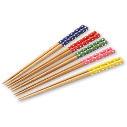 若狭塗箸 ドット柄塗箸 5膳セット 全長22.5cm 5933001