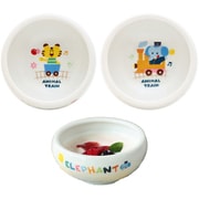 子ども食器 すくい易い おかず鉢 どうぶつ電車 2柄セット 径10cm 12770