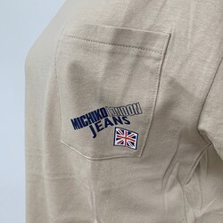 MICHIKO LONDON 半袖ポケット付きTシャツ ベージュ M 452580