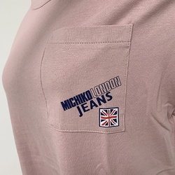 MICHIKO LONDON 半袖ポケット付きTシャツ ピンク L 452580