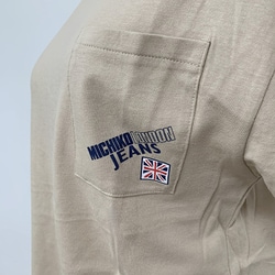 MICHIKO LONDON 半袖ポケット付きTシャツ ベージュ L 452580