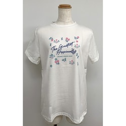 MICHIKO LONDON 半袖花ロゴTシャツ オフ M 452547