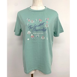 MICHIKO LONDON 半袖花ロゴTシャツ グリーン L 452547