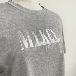 MICHIKO LONDON 半袖箔プリントTシャツ グレー M 452549