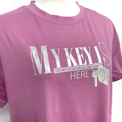 MICHIKO LONDON 半袖箔プリントTシャツ バイオレット L 452549