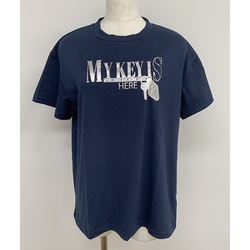 MICHIKO LONDON 半袖箔プリントTシャツ ネイビー L 452549