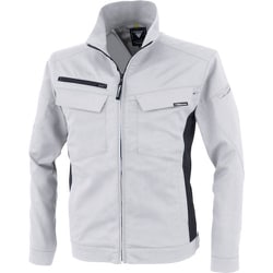 裏綿ストレッチ長袖ブルゾン シルバーグレー Lサイズ 1514-22-L
