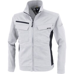 裏綿ストレッチ長袖ブルゾン シルバーグレー Mサイズ 1514-22-M