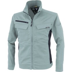 裏綿ストレッチ長袖ブルゾン ミストグリーン 5Lサイズ 1514-605-5L
