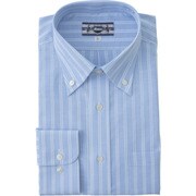 ボタンダウン長袖シャツ サックス 4Lサイズ 15167-42-4L