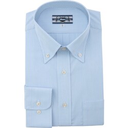 長袖ボタンダウン サックス Mサイズ 15168-42-M