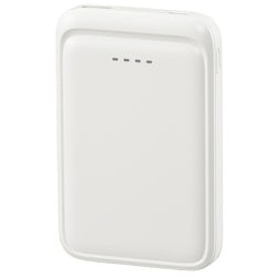 モバイルバッテリー 5000mAh USB Type-A＆Cポート 軽量コンパクト 飛行機内持込可能 ホイップクリーム SMP-MB50-W