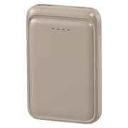 モバイルバッテリー 5000mAh USB Type-A&Cポート 軽量コンパクト 飛行機内持込可能 ラテ・グレージュ SMP-MB50-T