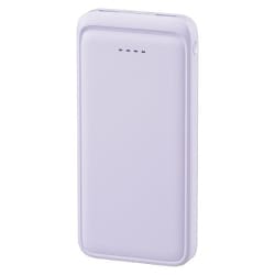 モバイルバッテリー 10000mAh USB Type-A×2ポート＆Cポート 軽量コンパクト 飛行機内持込可能 ラベンダーミスト SMP-MB100-PU