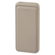 モバイルバッテリー 10000mAh USB Type-A×2ポート&Cポート 軽量コンパクト 飛行機内持込可能 ラテ・グレージュ SMP-MB100-T
