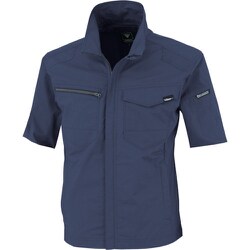 TCストレッチ半袖ブルゾン コン 4Lサイズ 1711-10-4L