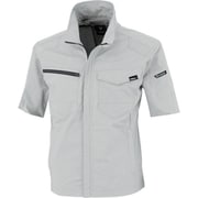 TCストレッチ半袖ブルゾン シルバーグレー Lサイズ 1711-22-L