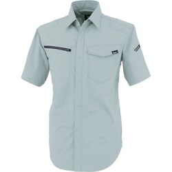 TCストレッチ半袖シャツ モスグリーン 5Lサイズ 1712-61-5L