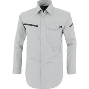 TCストレッチ長袖シャツ シルバーグレー SSサイズ 1713-22-SS