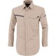 TCストレッチ長袖シャツ サンドベージュ Lサイズ 1713-39-L