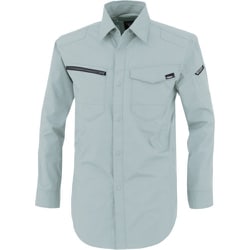 TCストレッチ長袖シャツ モスグリーン 3Lサイズ 1713-61-3L