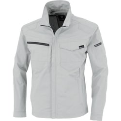 TCストレッチ長袖ブルゾン シルバーグレー Sサイズ 1714-22-S