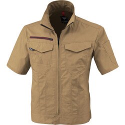 半袖ブルゾン キャメル Lサイズ 1751-81-L