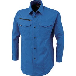 長袖シャツ ブルー LLサイズ 1753-40-LL