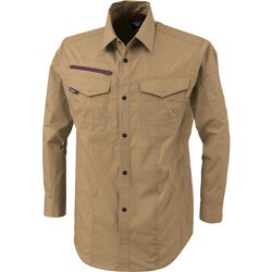 長袖シャツ キャメル LLサイズ 1753-81-LL