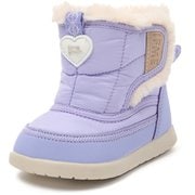 patto着脱ブーツ撥水防滑 ベビー 防寒ブーツ PURPLE 13cm 30-5815