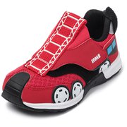 Xハタラクノリモノキッズスニーカー キッズ ウォーキングシューズ RED 17cm 30-5809