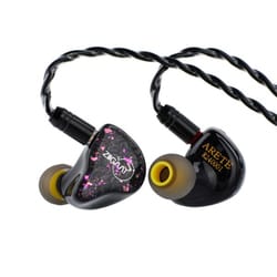 Arete× Fresh Reviews Black カナル型イヤホン ハイブリッドドライバー（1DD＋4BA）搭載 ブラック ZII003