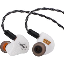 Arete× Fresh Reviews White カナル型イヤホン ハイブリッドドライバー（1DD＋4BA）搭載 ホワイト ZII004
