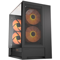 OmnyX ミドルタワーピラーレスケース ブラック CGR-2WA3B-RGB